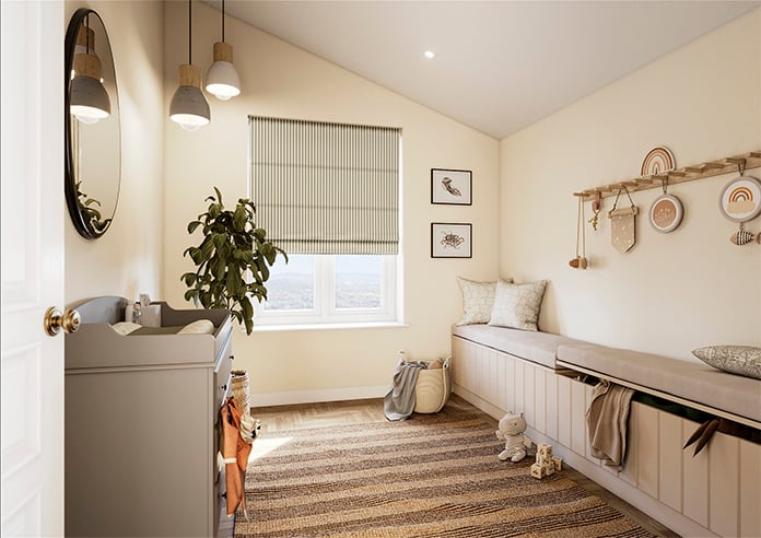 The British Stripe Co. Catherine, Chilterns No.1 - Roman Blind - Image 6